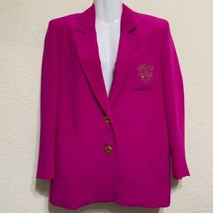 Hot pink Saks Fifth Avenue Peter Nygard Blazer